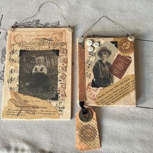 Vintage Wall Hangings - Set of 2